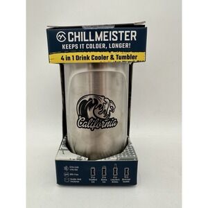 Chillmeister 4in1 Drink Cooler & Tumbler California Wave Design Stainless Steel